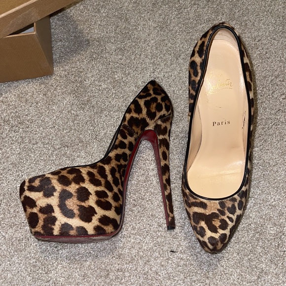 Authentic Daffodile 160 pony leopard Louboutin 39 - Picture 9 of 16